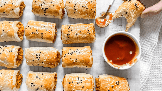 moroccan veggie sausage rolls recipe with just flavour seasoning
