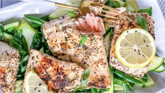 lemon herb seared salmon baked recipe healthy