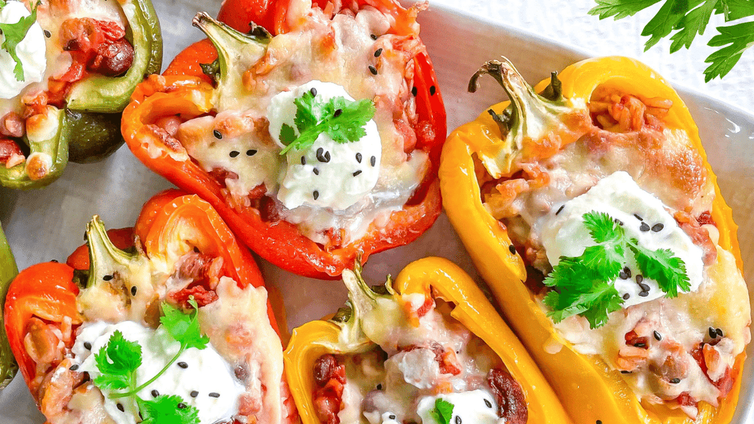 mexican stuffed veggie capsicums recipe with just flavour