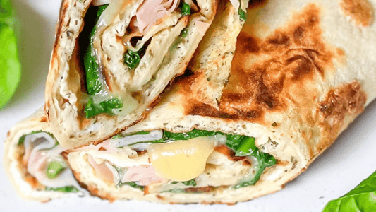 egg tortilla breakfast wrap recipe with just flavour