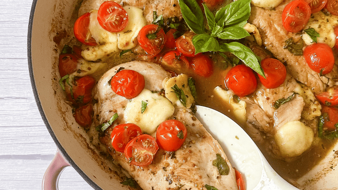 one-pan balsamic chicken easy healthy dinner recipe